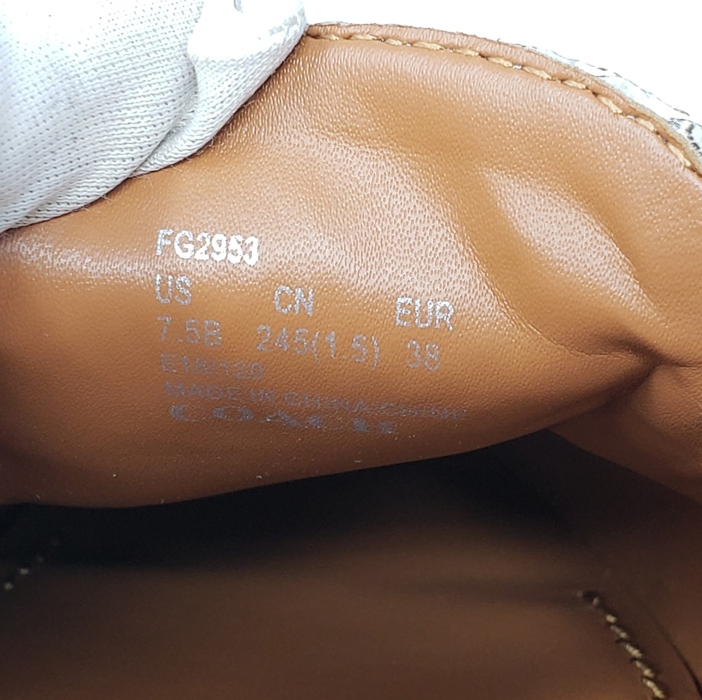 Brand New Coach Flat Shoes Snakeskin MSRP $195 - Picture 5 of 6